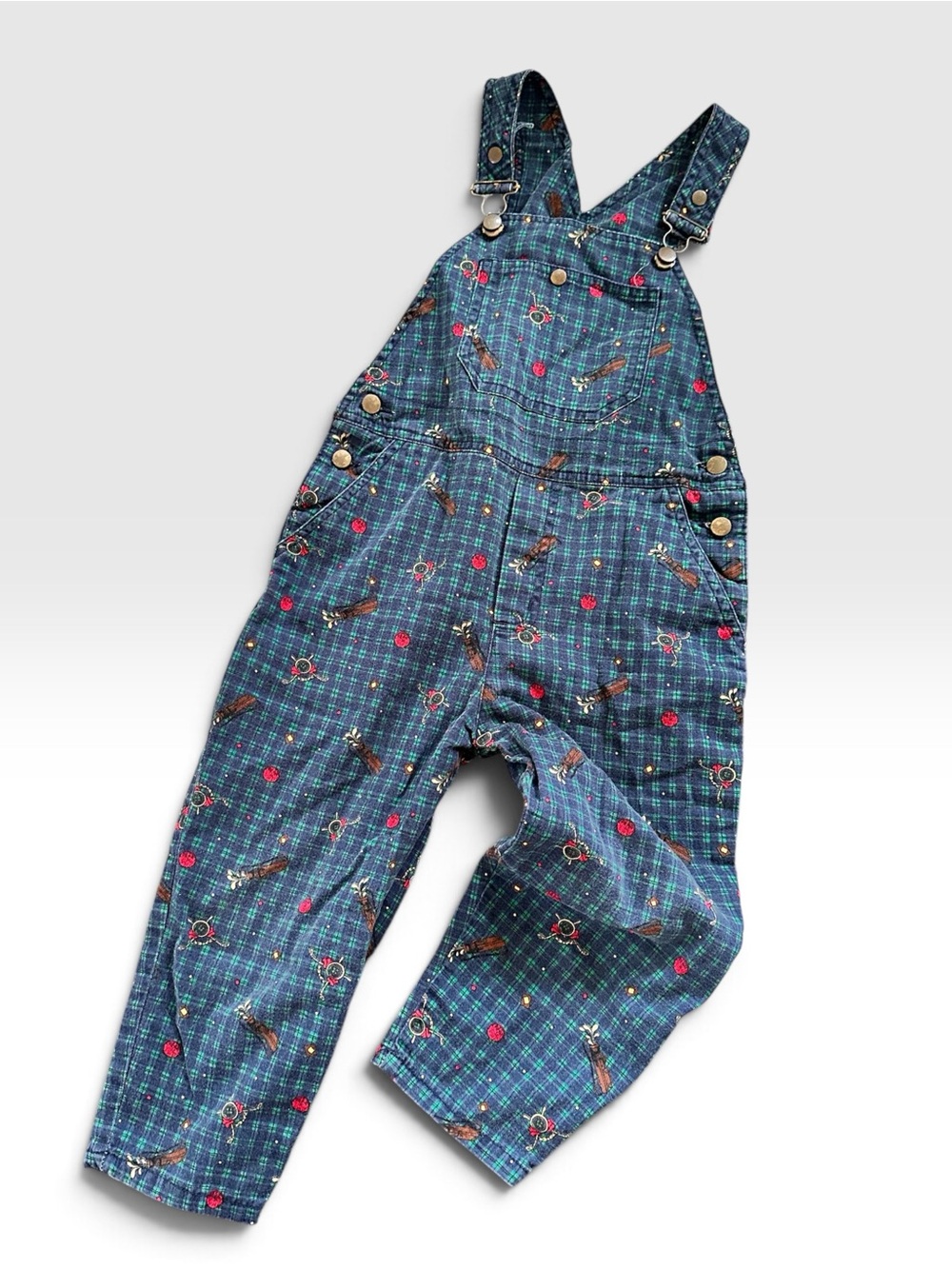 BOYS VINTAGE RAINBOW TAG OVERALLS 90’s 3t